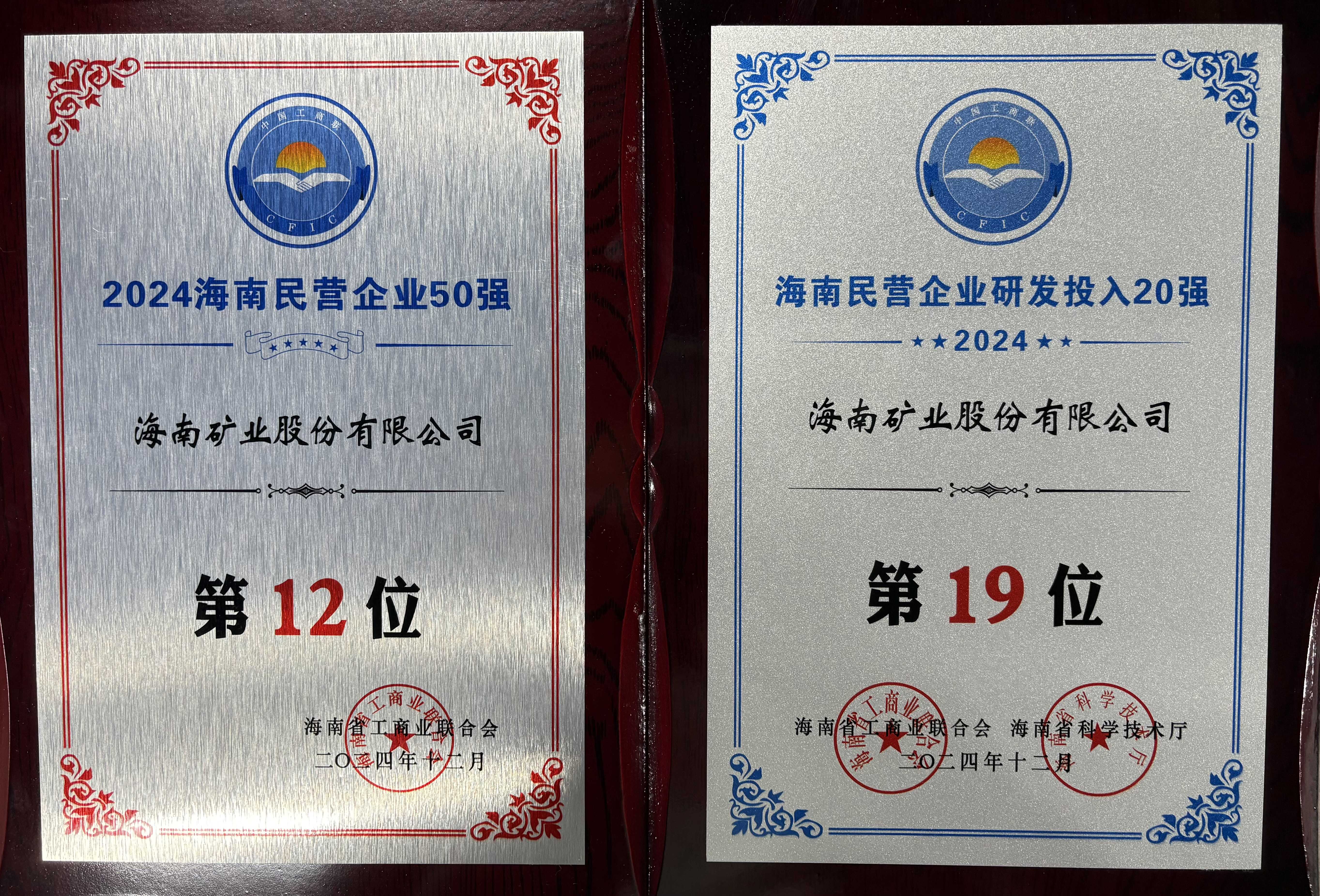 “2024海南民营企业50强”榜单宣布 问鼎娱乐位列第12位