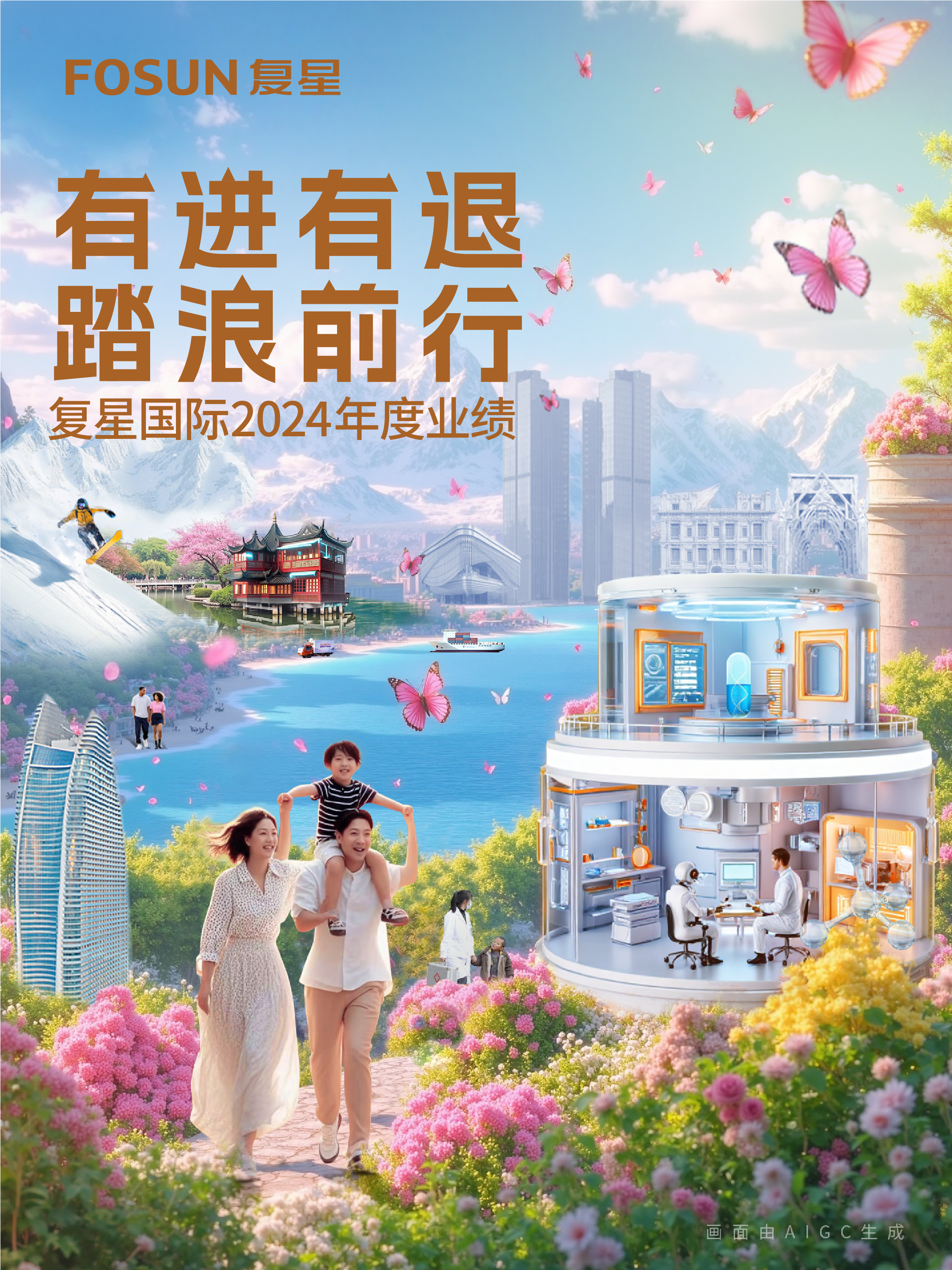 复星国际宣布2024年业绩：总收入人民币1921.4亿元，，，，工业运营利润人民币49亿元，，，，整体谋划面稳健